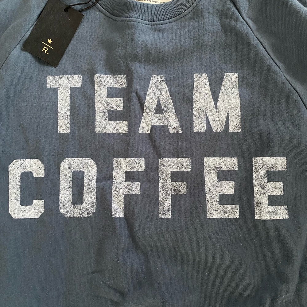 Starbucks coffee crew neck. Brand new with tags. Size XS
